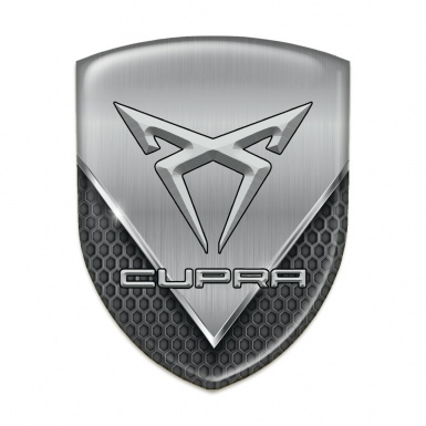 Seat Cupra Self Adhesive Emblem Logo Dark Mesh with Aluminum Sheet Style 