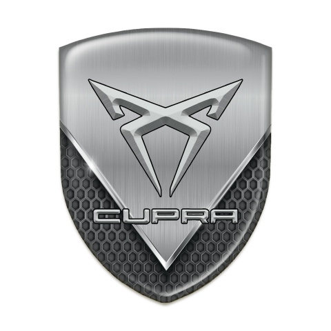 Seat Cupra Self Adhesive Emblem Logo Dark Mesh with Aluminum Sheet Style 