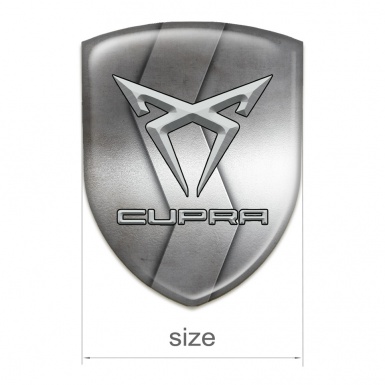Seat Cupra Domed Emblem S Shape Metal Design 