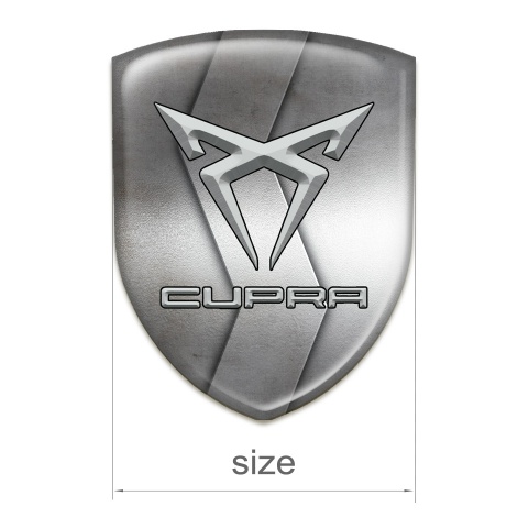 Seat Cupra Domed Emblem S Shape Metal Design 