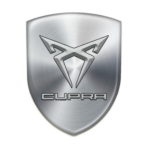 Seat Cupra 3D Gel Emblem Silver Design 