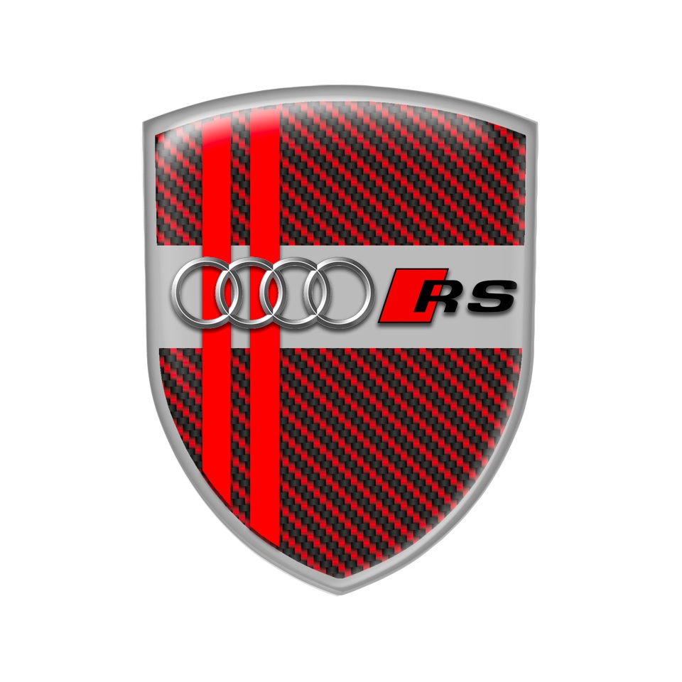Audi RS Logo Emblem Deko LED 36x14cm