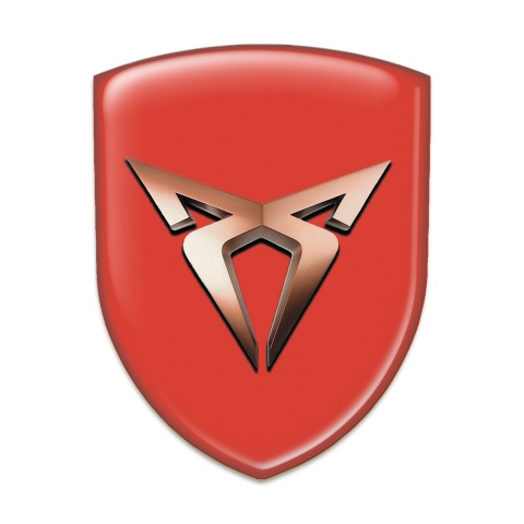 Seat Cupra Tuning Badge  Red Base Classic Logo 