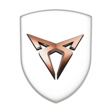 Seat Cupra Auto Emblem White Base Classic Logo 