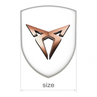 Seat Cupra Auto Emblem White Base Classic Logo 