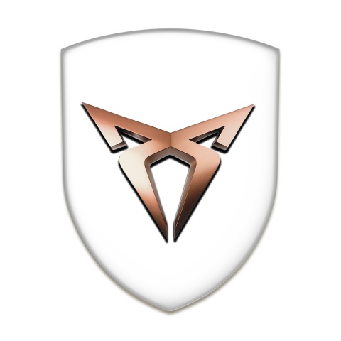 Seat Cupra Auto Emblem White Base Classic Logo 