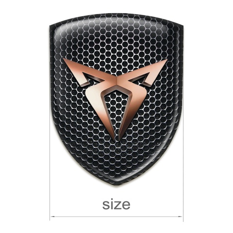 Seat Cupra Emblem Badge Logo Perforated Steel Classic Logo 