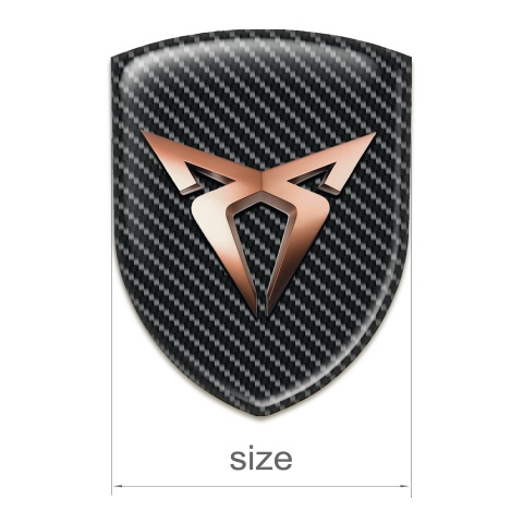 Seat Cupra Logo Emblem Black carbon Classic Logo 