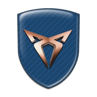 Seat Cupra Logo Emblem Navy Blue Carbon Classic Logo 