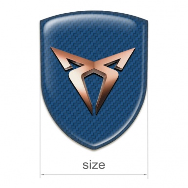 Seat Cupra Logo Emblem Navy Blue Carbon Classic Logo 