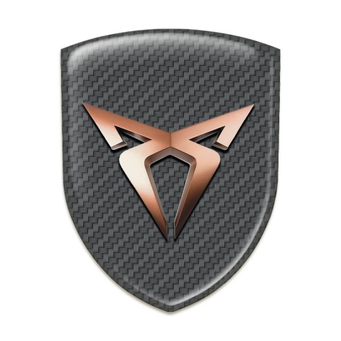 Seat Cupra Resin Sticker Carbon Base Classic Logo 