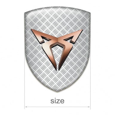 Seat Cupra Silicone Badge Mesh Effect Base Classic Logo 