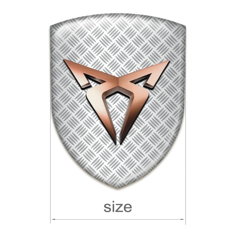 Seat Cupra Silicone Badge Mesh Effect Base Classic Logo 