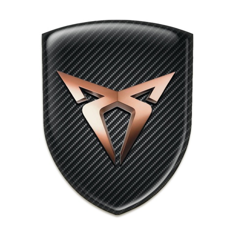 Seat Cupra Silicone Shield Black Fibers base Classic Logo 