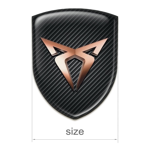 Seat Cupra Silicone Shield Black Fibers base Classic Logo 
