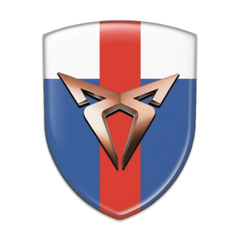Seat Cupra Silicone Shield Blue White with Red Band Design 