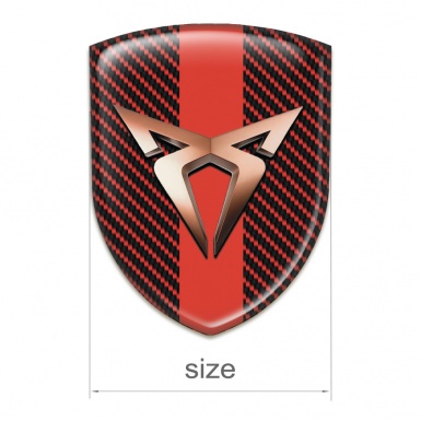 Seat Cupra Emblem Exterior Red Carbon Red Band 