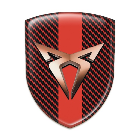 Seat Cupra Emblem Exterior Red Carbon Red Band 