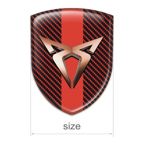 Seat Cupra Emblem Exterior Red Carbon Red Band 