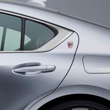 Audi Shield Silicone Sticker White Black Logo Led Line, Domed Emblems, Stickers