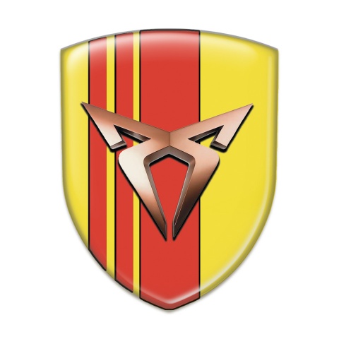 Seat Cupra Silicone Shield Yellow with Red Tape decoration 