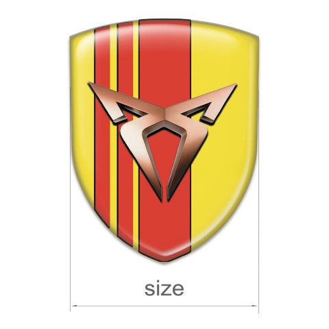 Seat Cupra Silicone Shield Yellow with Red Tape decoration 