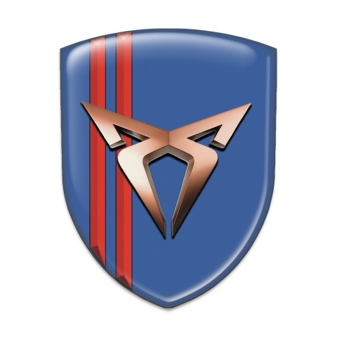 Seat Cupra Emblem Interior Blue with Red Lines Style 