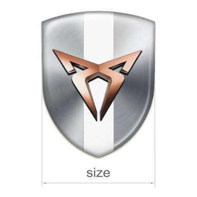 Seat Cupra Emblem Exterior Silver with White Tape Edition 