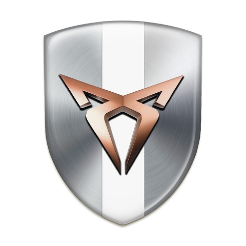 Seat Cupra Emblem Exterior Silver with White Tape Edition 