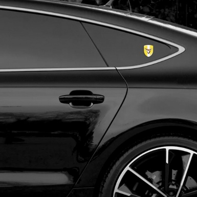 Seat Cupra Car Interior Badge Yellow with White Tape Edition 