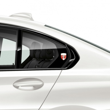 Seat Cupra Silicone Badge Red White with White Tape Model