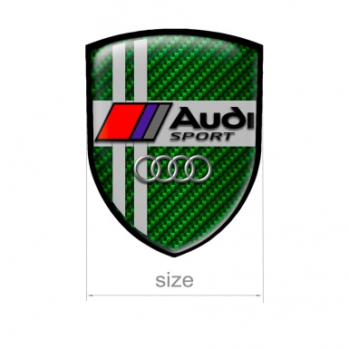 Audi Sport Silicone Sticker Green Carbon
