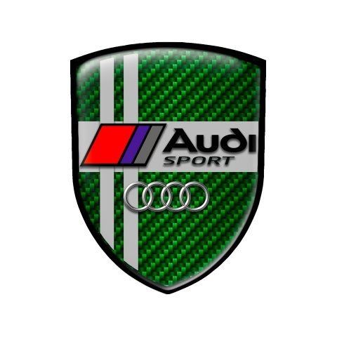 Audi Sport Silicone Sticker Green Carbon