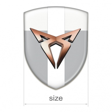 Seat Cupra Silicone Shield Gray White and White tape Model 