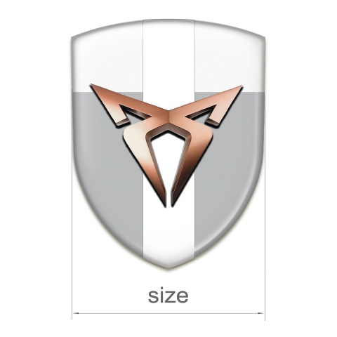 Seat Cupra Silicone Shield Gray White and White tape Model 