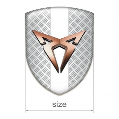 Seat Cupra Logo Emblem Mesh Effect with White Tape Edition 