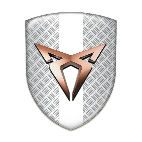 Seat Cupra Logo Emblem Mesh Effect with White Tape Edition 