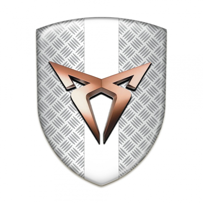 Seat Cupra Logo Emblem Mesh Effect with White Tape Edition 