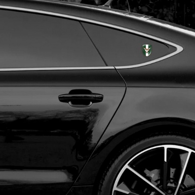 Seat Cupra Self Adhesive Emblem Logo Green Carbon with White Tape Edition 