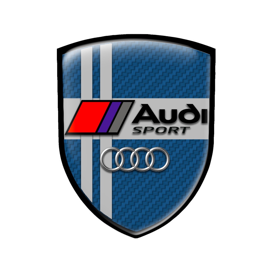 Audi S Line Emblem Silicone Sticker Domed