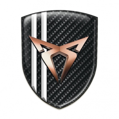 Seat Cupra Resin Sticker Dark carbon White Stripes Edition 