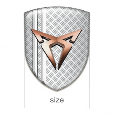 Seat Cupra Emblem Interior Grid EFfect with White Stripes model 