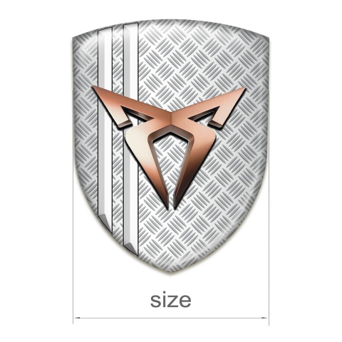 Seat Cupra Emblem Interior Grid EFfect with White Stripes model 