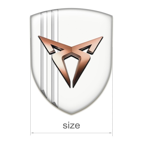 Seat Cupra Car Interior Badge White Decoration Model 