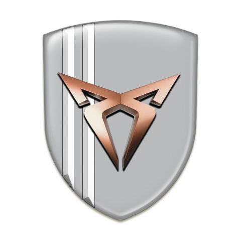 Seat Cupra Silicone Shield Gray with White stripes Model 