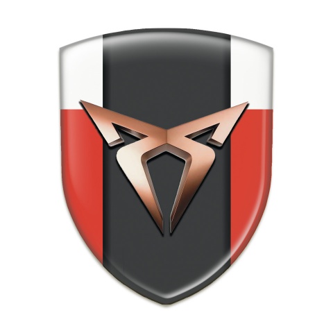 Seat Cupra Silicone Emblem Red White Version 