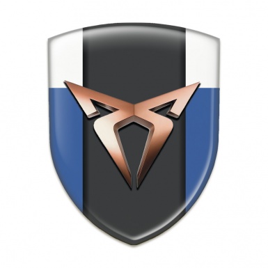 Seat Cupra Resin Sticker Blue White Version 