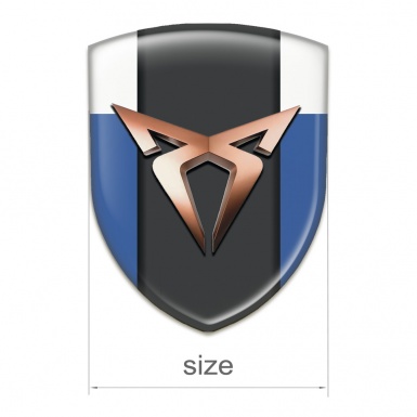 Seat Cupra Resin Sticker Blue White Version 