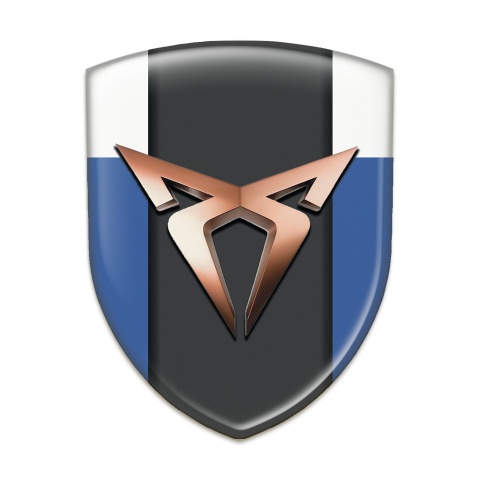 Seat Cupra Resin Sticker Blue White Version 