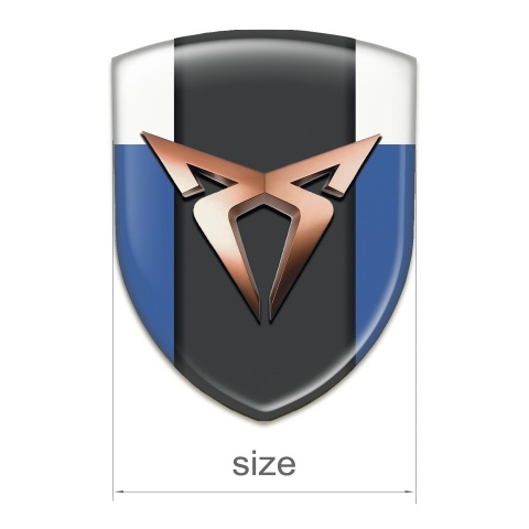 Seat Cupra Resin Sticker Blue White Version 